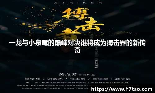 一龙与小泉竜的巅峰对决谁将成为搏击界的新传奇